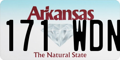 AR license plate 171WDN