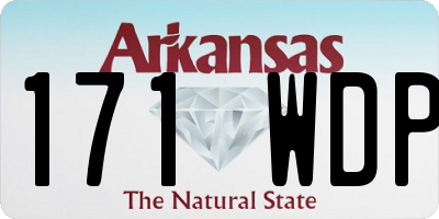 AR license plate 171WDP