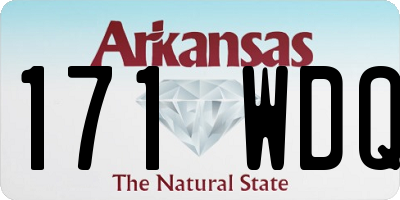 AR license plate 171WDQ