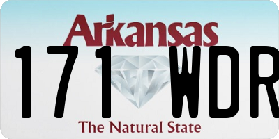 AR license plate 171WDR