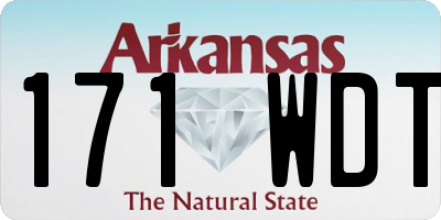 AR license plate 171WDT