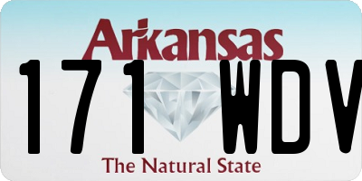 AR license plate 171WDV