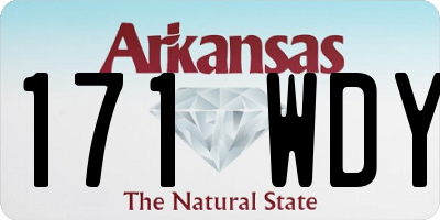 AR license plate 171WDY
