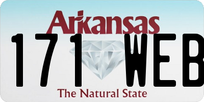 AR license plate 171WEB