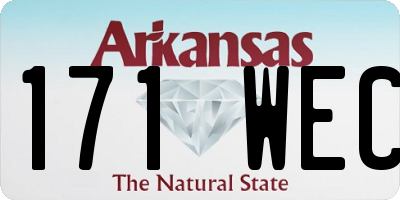 AR license plate 171WEC