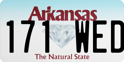 AR license plate 171WED