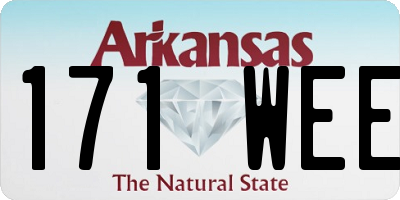 AR license plate 171WEE