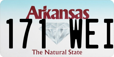 AR license plate 171WEI