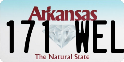 AR license plate 171WEL
