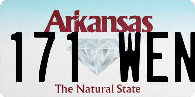 AR license plate 171WEN