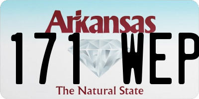 AR license plate 171WEP