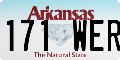AR license plate 171WER