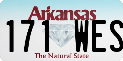 AR license plate 171WES