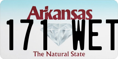 AR license plate 171WET