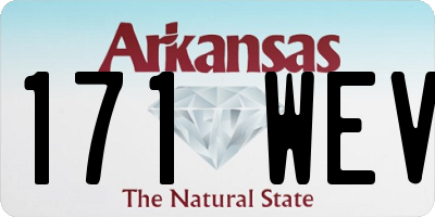 AR license plate 171WEV