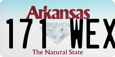 AR license plate 171WEX