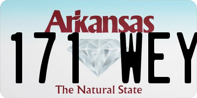 AR license plate 171WEY