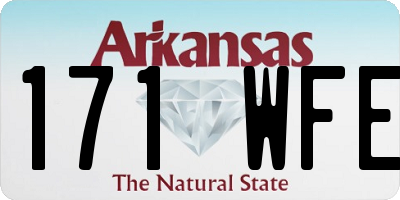 AR license plate 171WFE