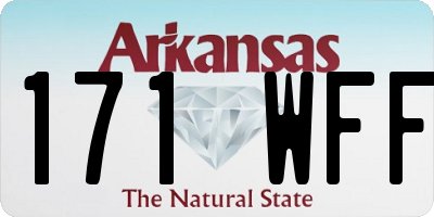 AR license plate 171WFF