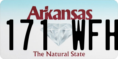 AR license plate 171WFH