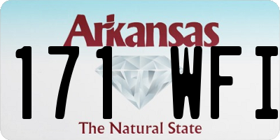 AR license plate 171WFI