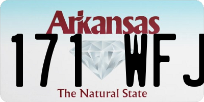 AR license plate 171WFJ
