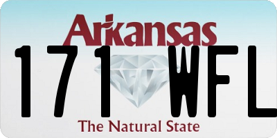 AR license plate 171WFL