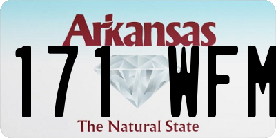 AR license plate 171WFM