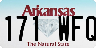 AR license plate 171WFQ