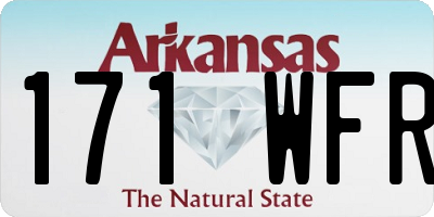 AR license plate 171WFR