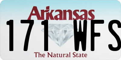 AR license plate 171WFS