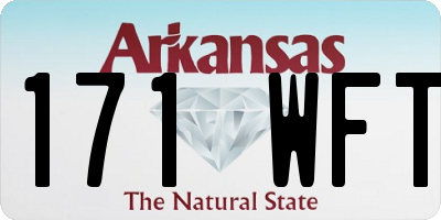 AR license plate 171WFT