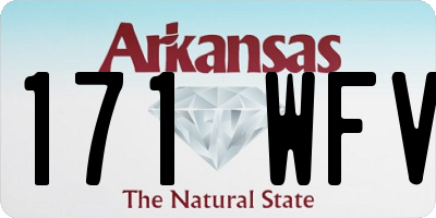 AR license plate 171WFV