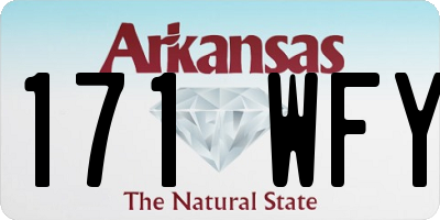 AR license plate 171WFY