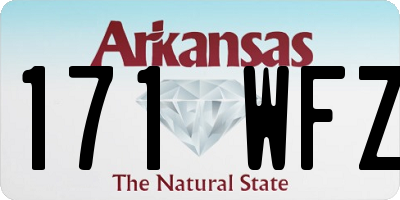 AR license plate 171WFZ