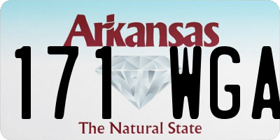 AR license plate 171WGA