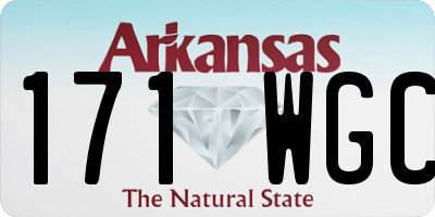 AR license plate 171WGC
