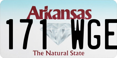 AR license plate 171WGE