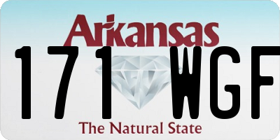 AR license plate 171WGF