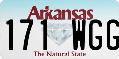 AR license plate 171WGG