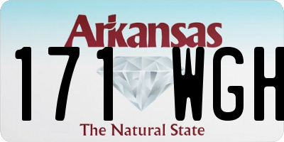 AR license plate 171WGH