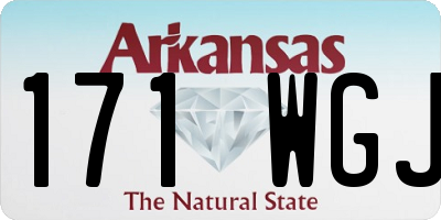 AR license plate 171WGJ