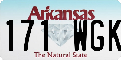 AR license plate 171WGK