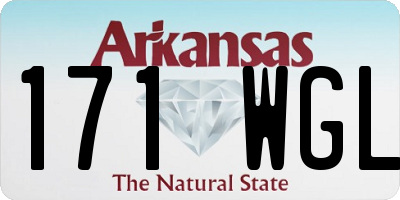 AR license plate 171WGL