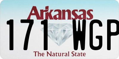 AR license plate 171WGP