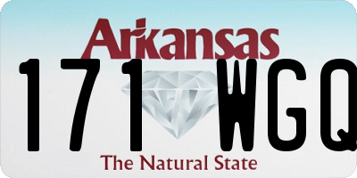 AR license plate 171WGQ