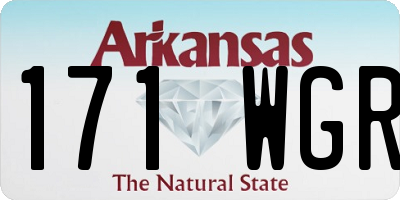 AR license plate 171WGR