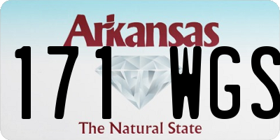 AR license plate 171WGS