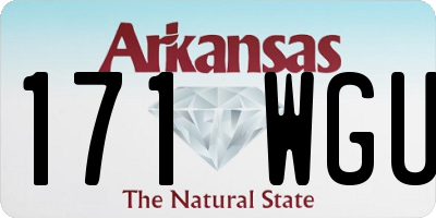 AR license plate 171WGU