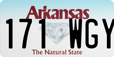 AR license plate 171WGY